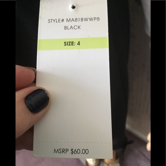 Josh and Arielle black paperbag waist cropped pant - Picture 7 of 7